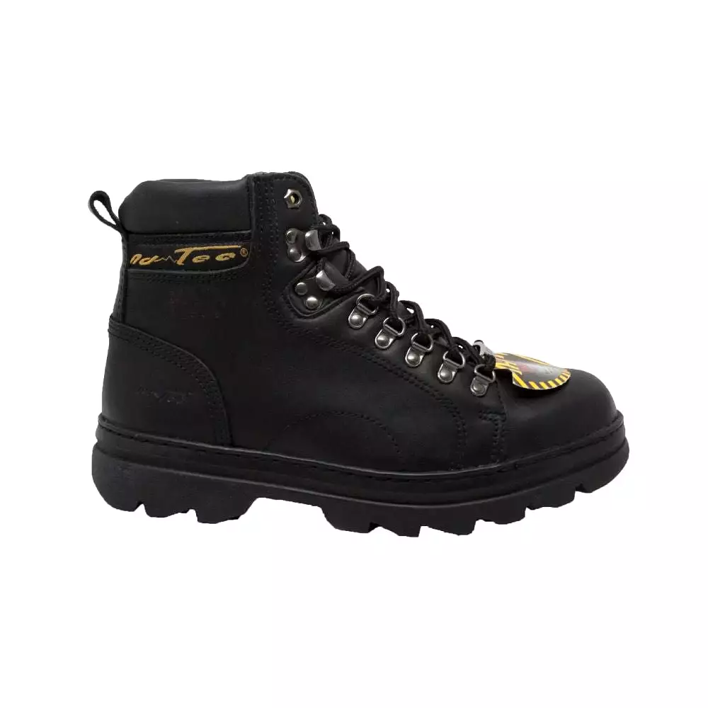 'AdTec' Men's 6 Lace Up Steel Toe - Black