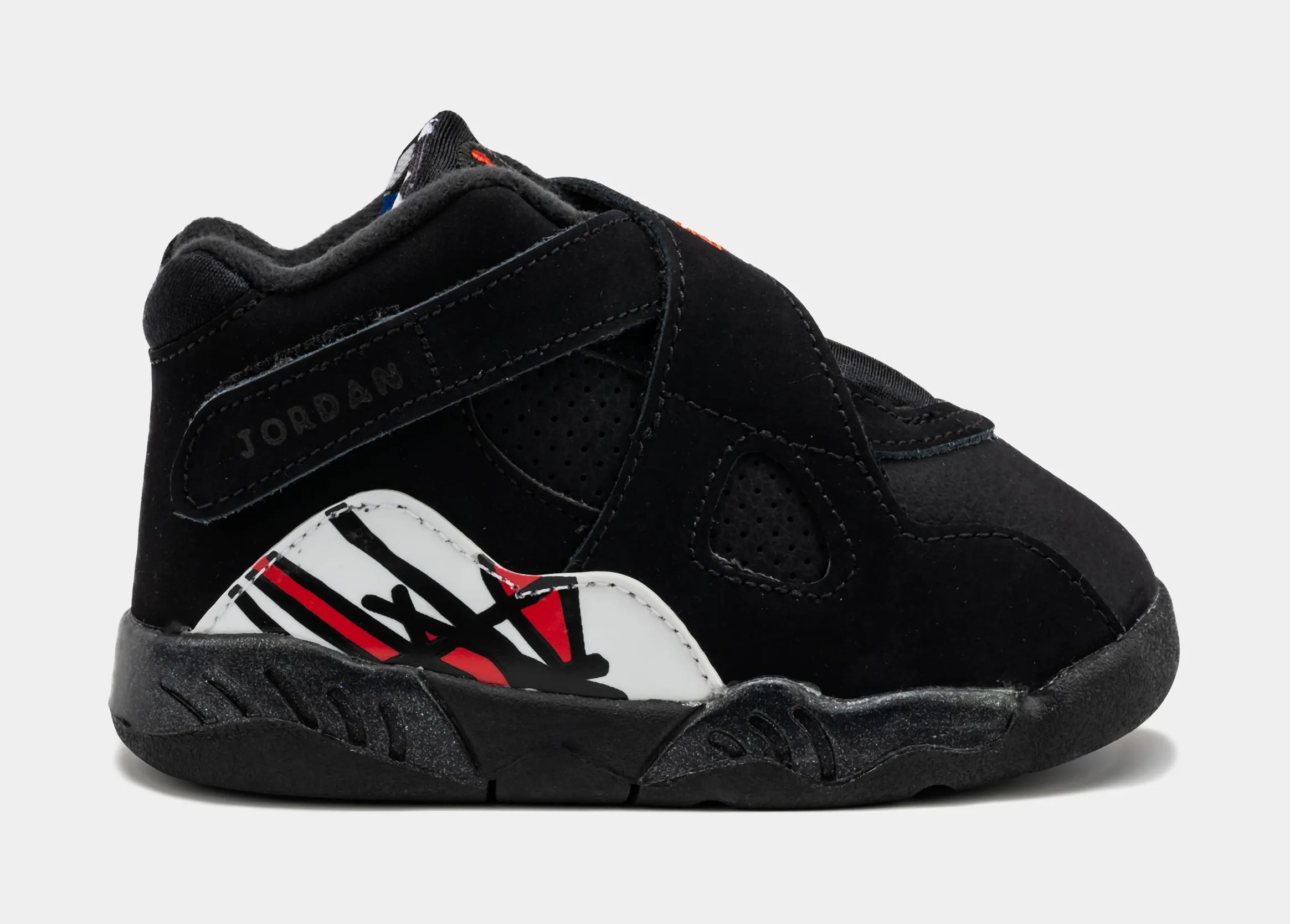 Air Jordan 8 Retro Playoffs Infant Toddler Lifestyle Shoes (Black)