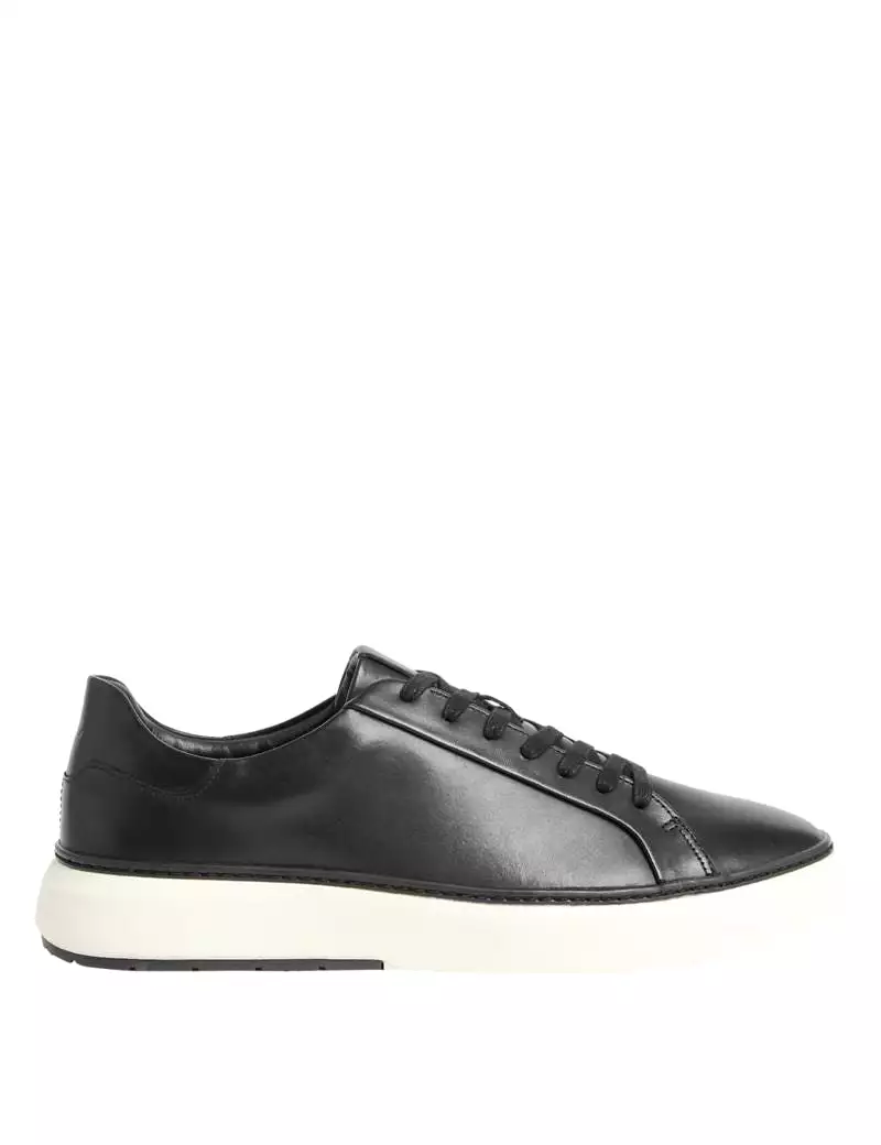 Airflex Leather Lace Up Trainers