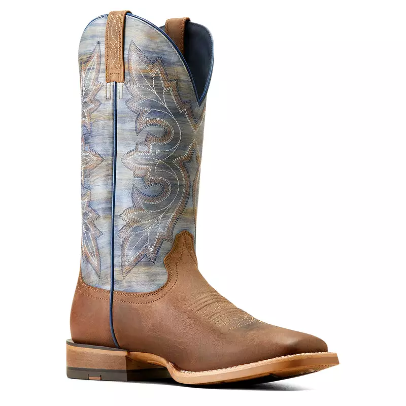 'Ariat' Men's 13 Standout Western Square Toe -  Loco Brown / Cloud Blue