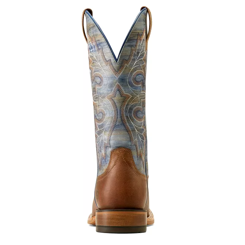 'Ariat' Men's 13 Standout Western Square Toe -  Loco Brown / Cloud Blue