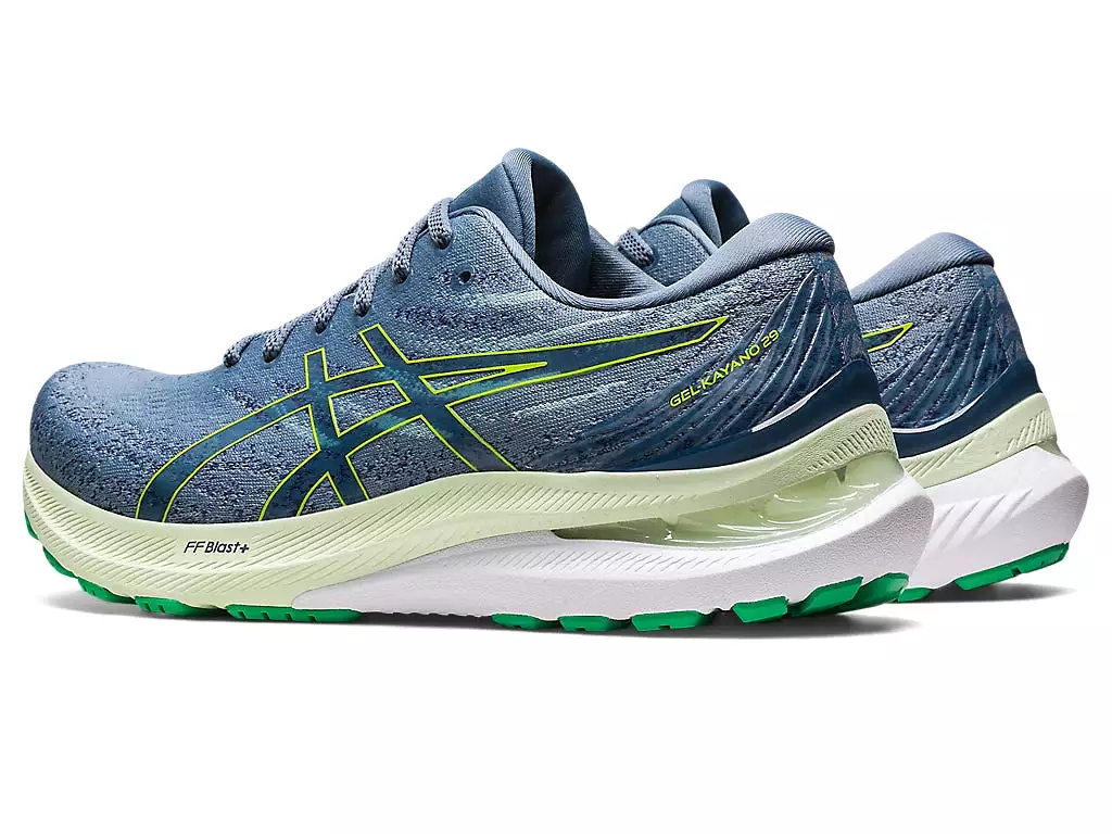 Asics Gel-Kayano 29 Men's Running Shoes - Steel Blue/Lime Zest