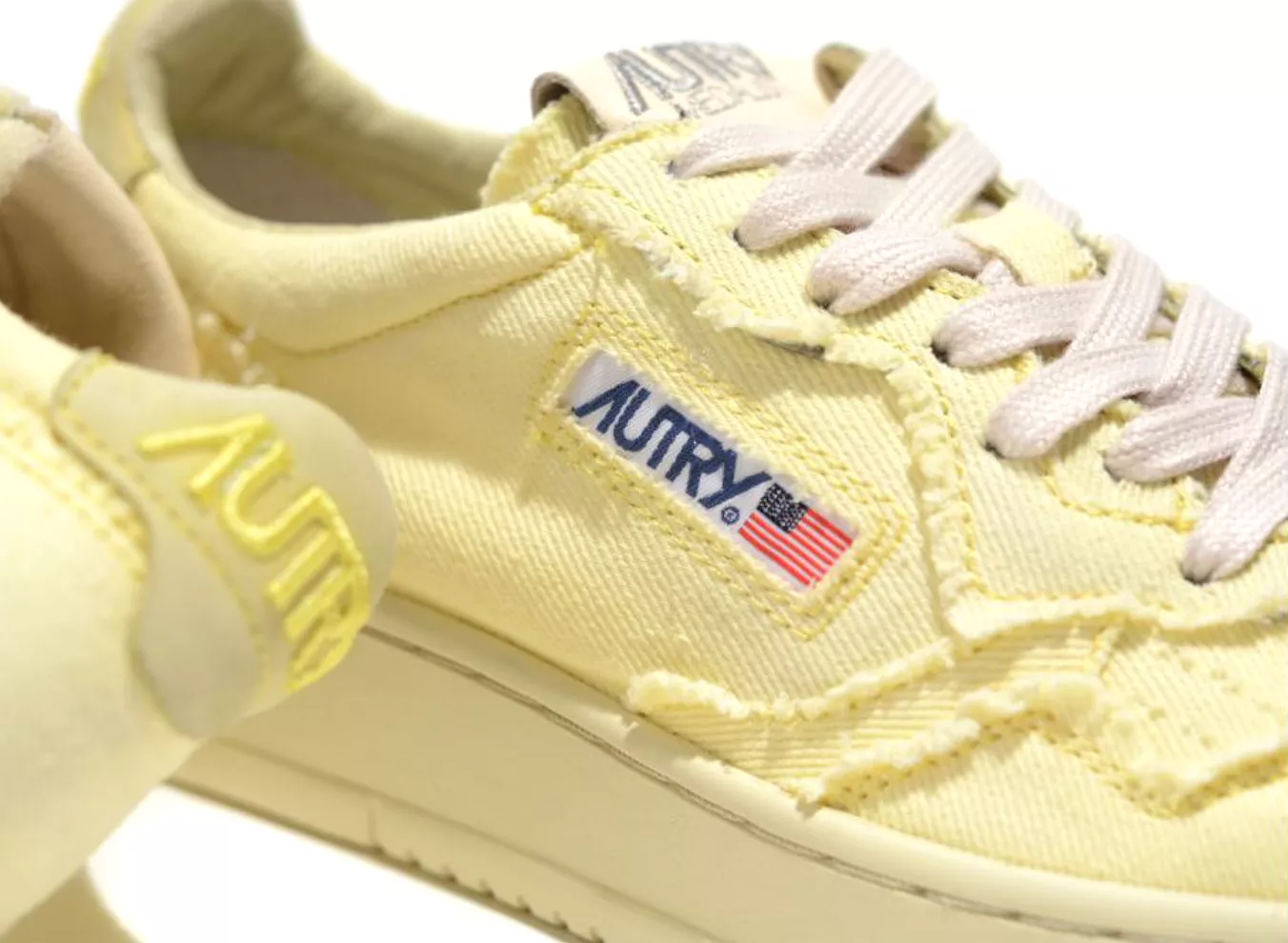 Autry Action Shoes Denim AULMDC05 - Yellow Iris