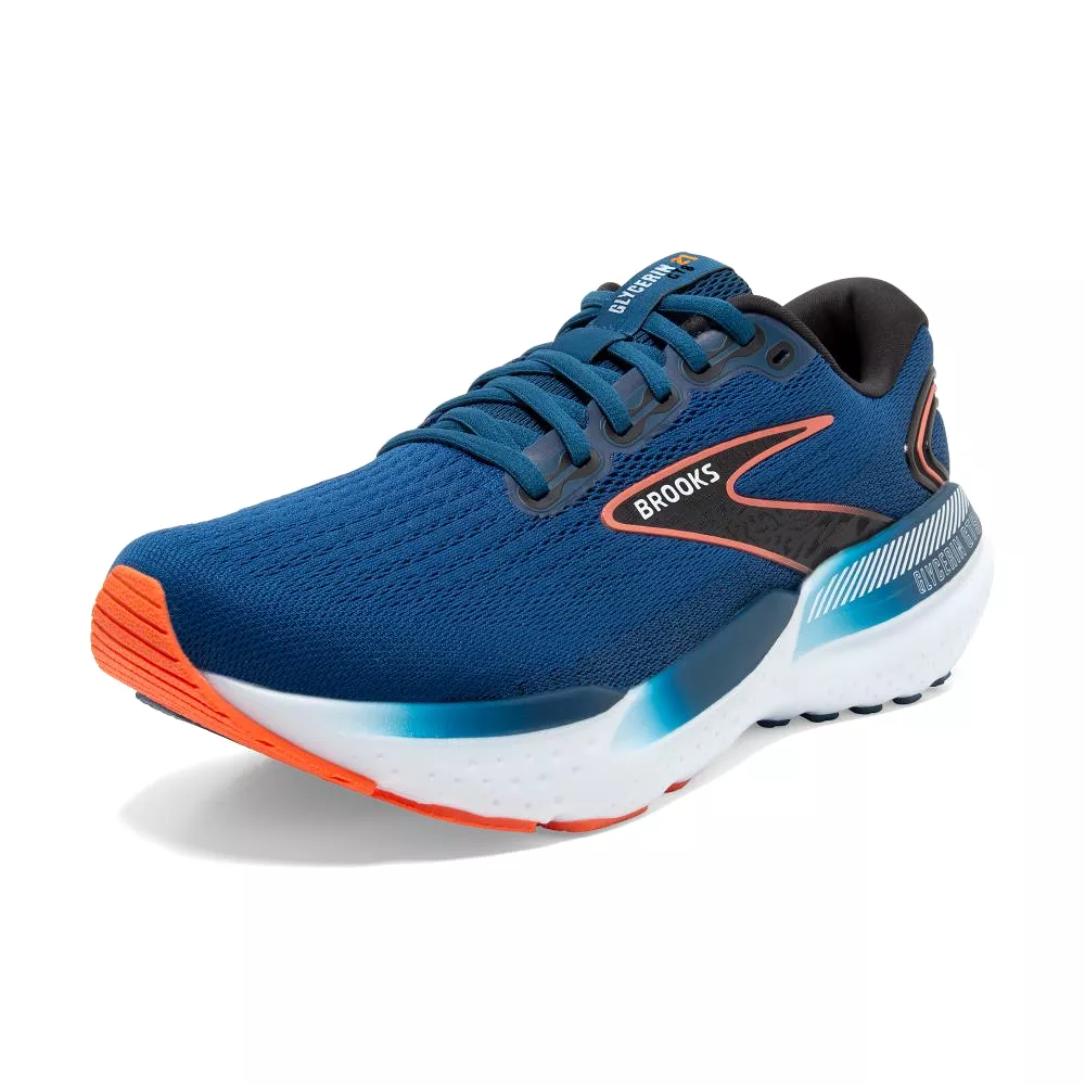 'Brooks' Men's Glycerin GTS 21 - Blue Opal / Black / Nasturtium