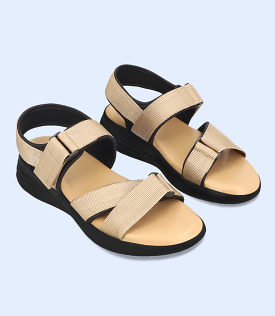 BW7661-BEIGE-Women Comfort Sandal