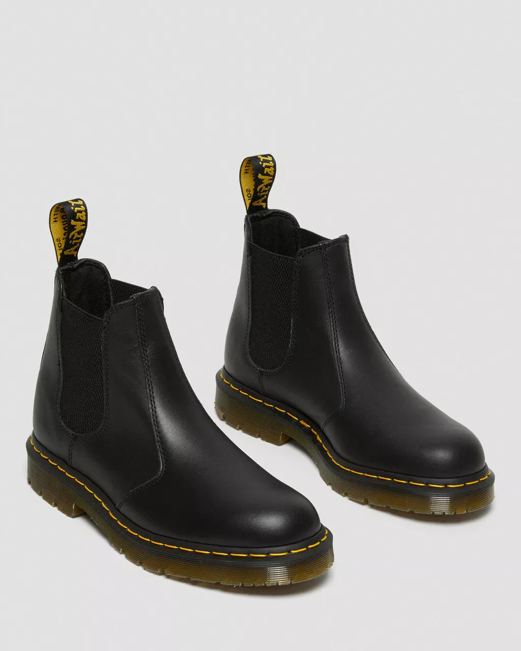 Doc Martens UNISEX 2976 SLIP RESISTANT LEATHER CHELSEA BOOTS (BLACK INDUSTRIAL FULL GRAIN)