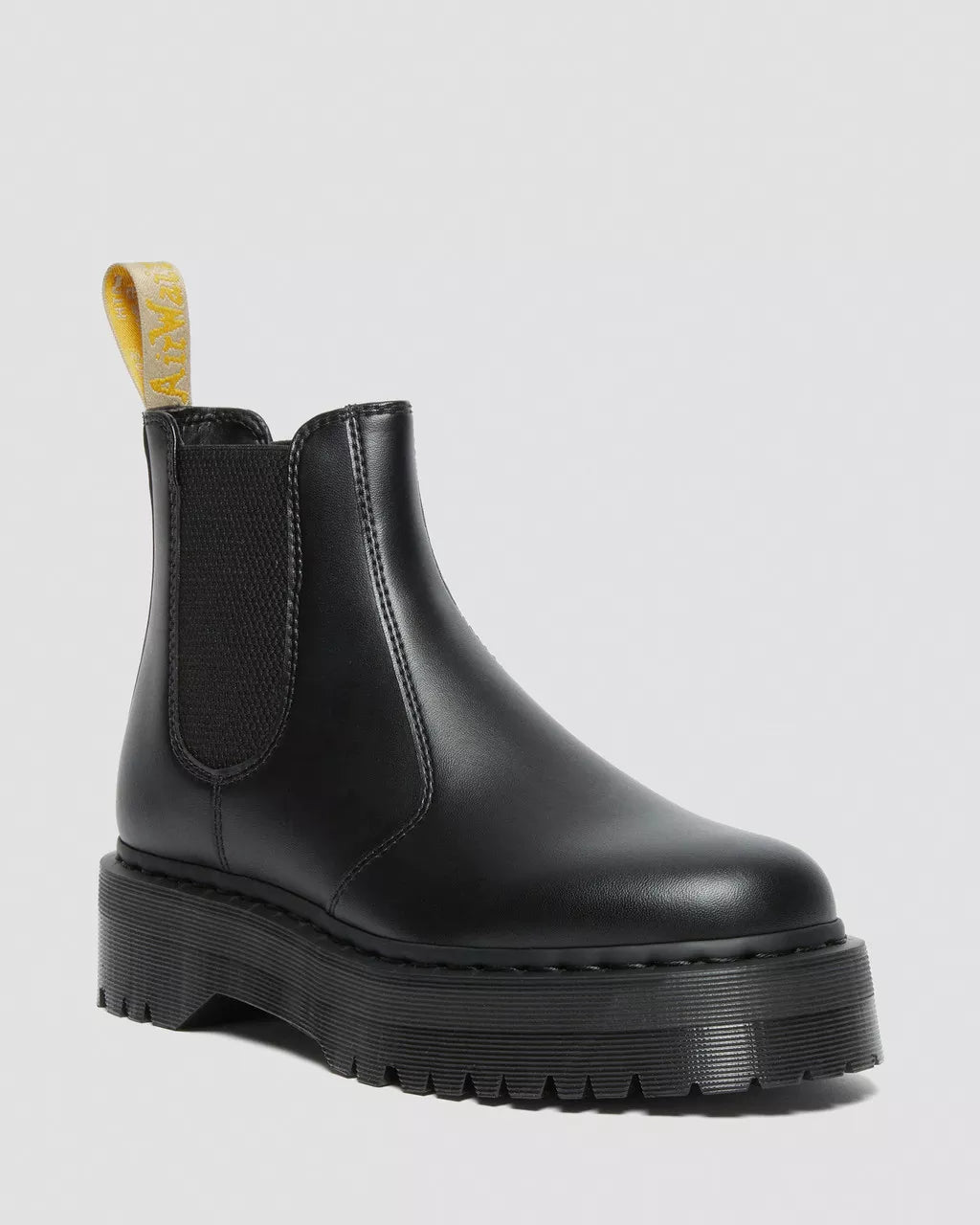 Doc Martens UNISEX VEGAN 2976 FELIX PLATFORM CHELSEA BOOTS (Black Felix Rub Off)