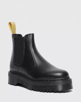 Doc Martens UNISEX VEGAN 2976 FELIX PLATFORM CHELSEA BOOTS (Black Felix Rub Off)