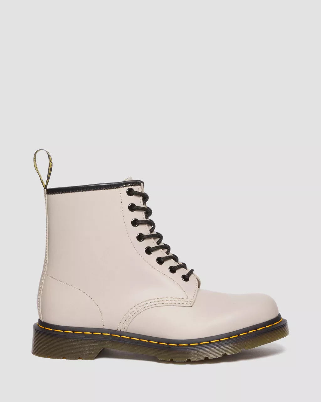 Dr Martens UNISEX 1460 SMOOTH LEATHER LACE UP BOOTS (VINTAGE TAUPE SMOOTH)