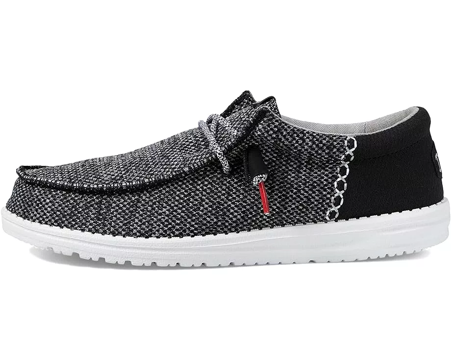 'Hey Dude' Men's Wally Funk Open Mesh - Black / White