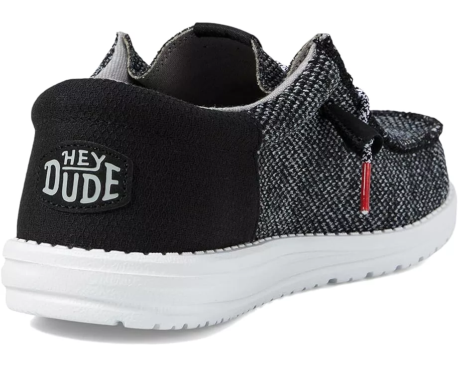 'Hey Dude' Men's Wally Funk Open Mesh - Black / White