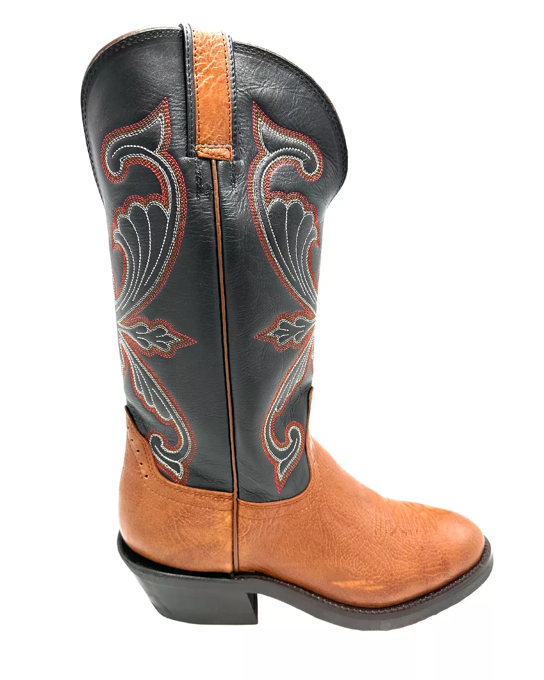 'Hondo Boots' Men's 13 Spanish Shoulder Western U Toe - Walnut / Black