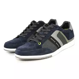 Hugo Boss Men's Eldorado Suede Trainers Navy