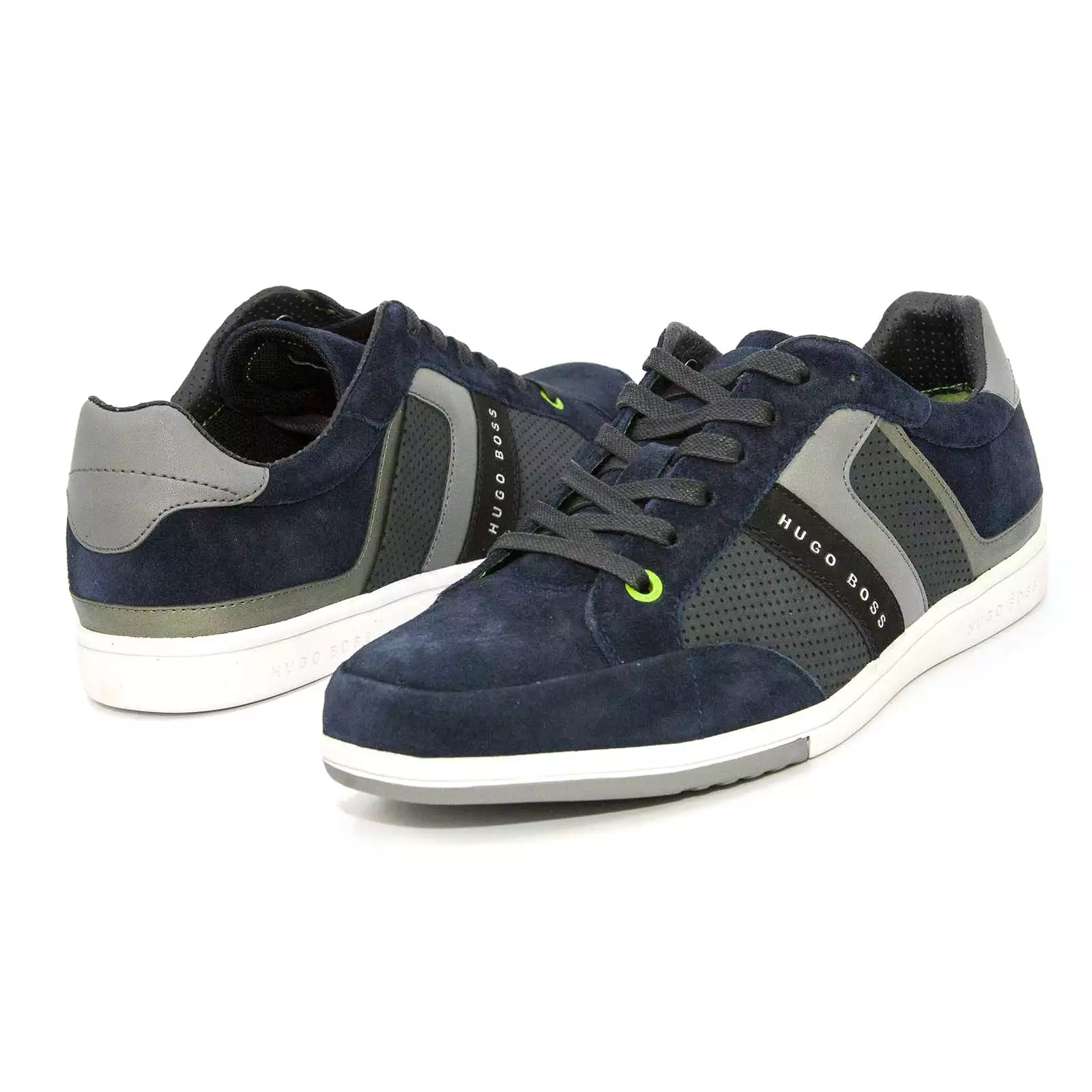 Hugo Boss Men's Eldorado Suede Trainers Navy