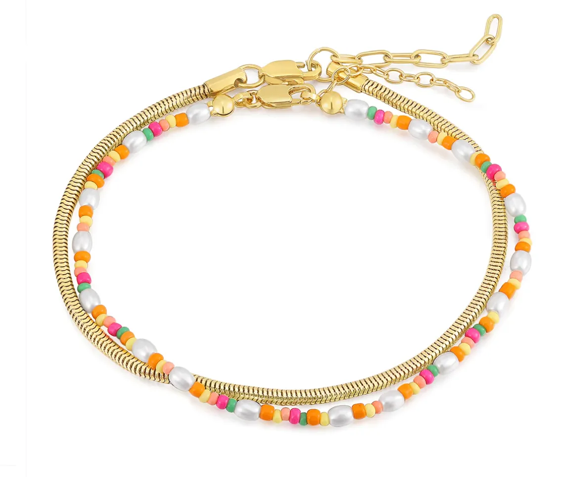 Lahaina Pearl Anklet Set in Gold