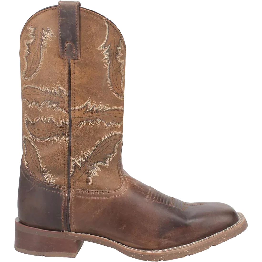 'Laredo' Men's 11 Bradshaw Western Square Toe - Brown / Tan