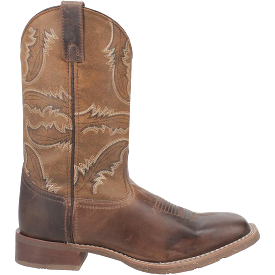 'Laredo' Men's 11 Bradshaw Western Square Toe - Brown / Tan