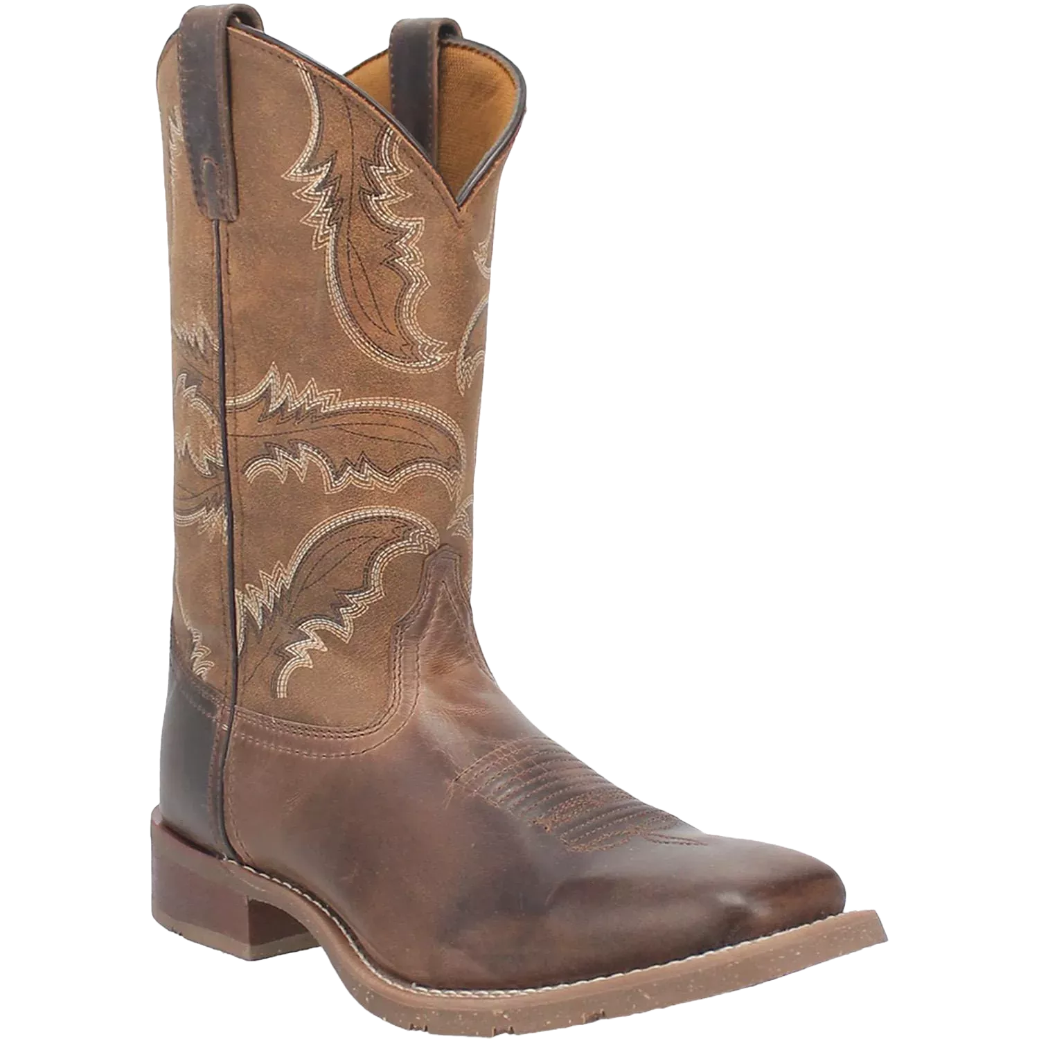 'Laredo' Men's 11 Bradshaw Western Square Toe - Brown / Tan