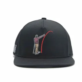 Mad Slicer Black SnapBack Golf Hat - Flat Brim