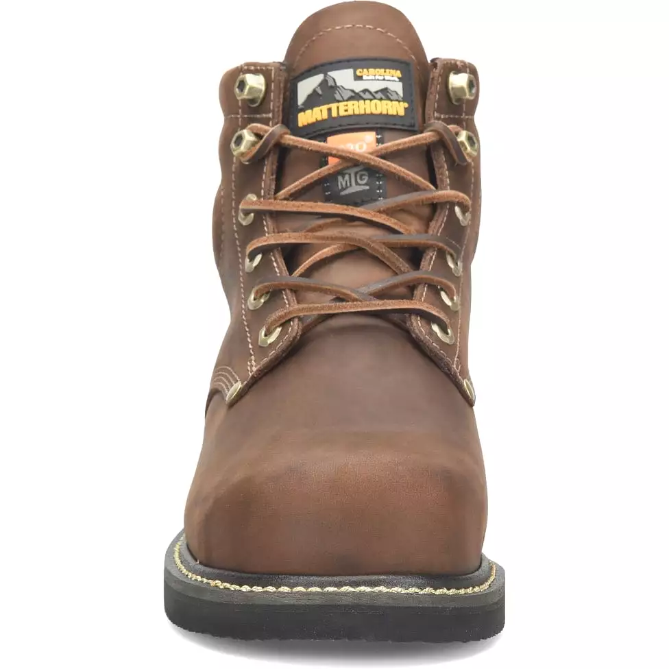 Matterhorn  Men's D30 6 Steel Toe WP Metguard Work Boot -Brown- MT2520