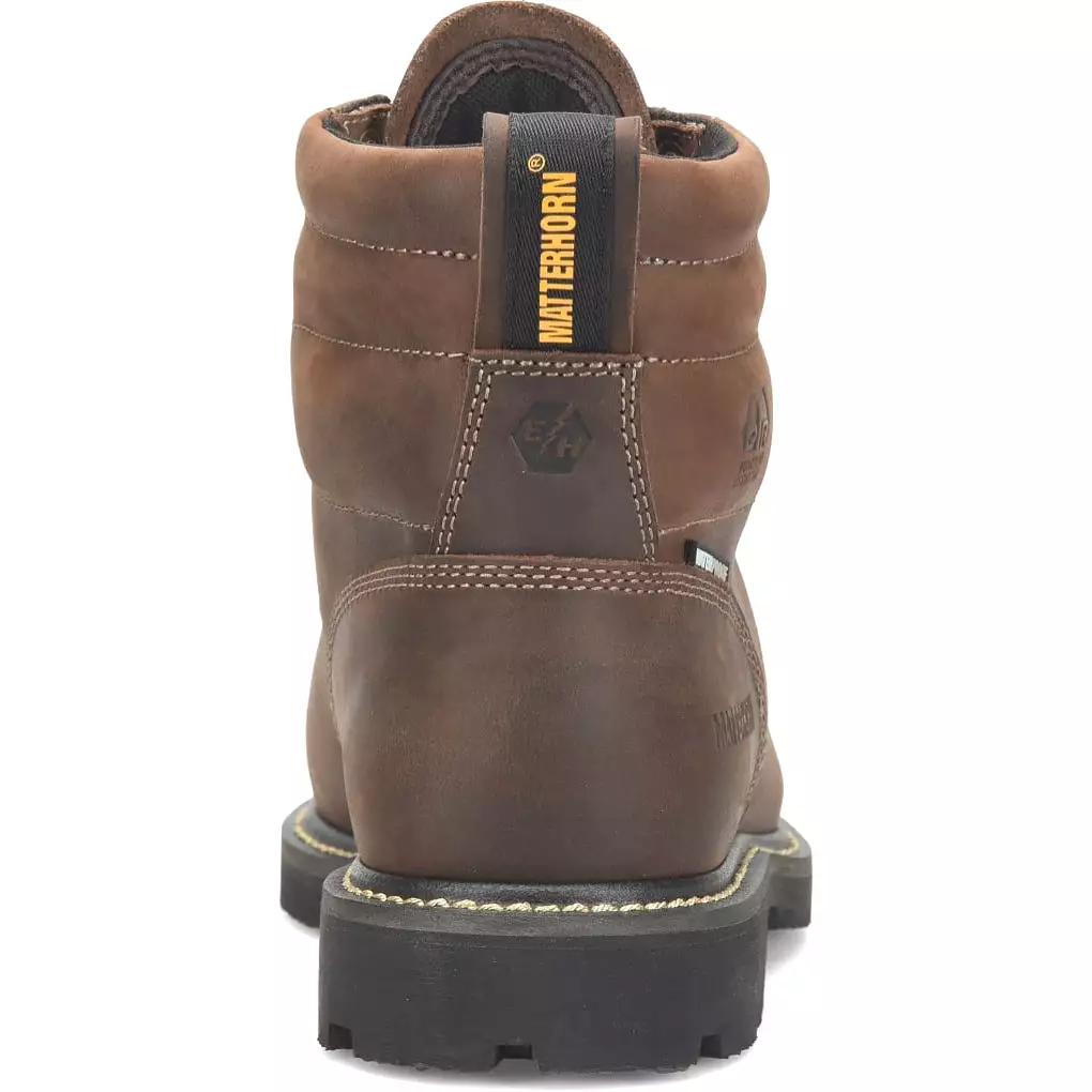 Matterhorn  Men's D30 6 Steel Toe WP Metguard Work Boot -Brown- MT2520