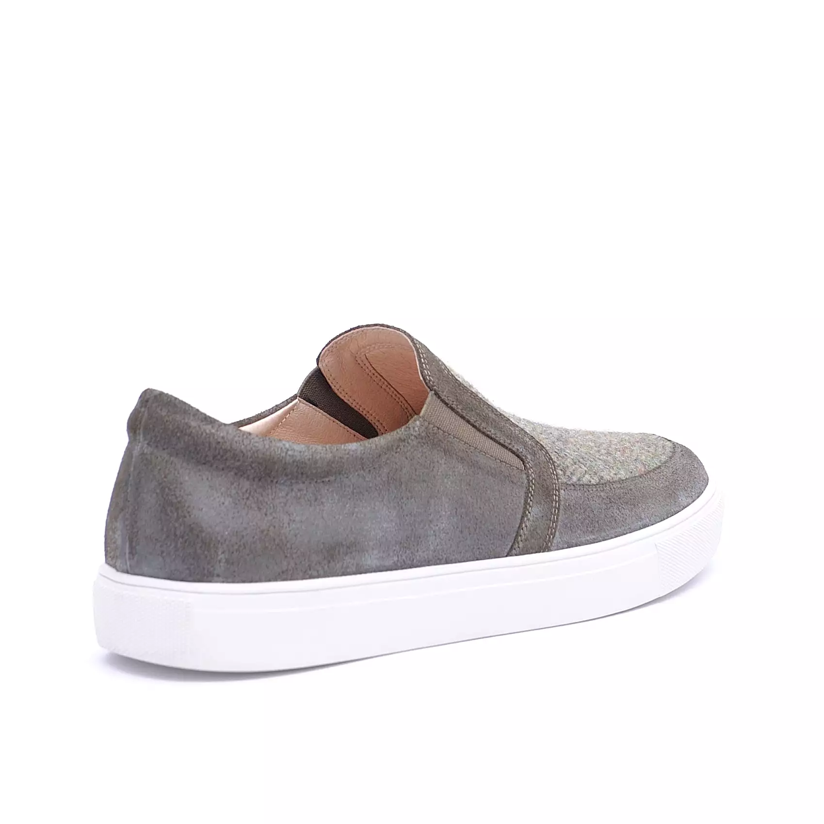 Men's Harris Tweed & Suede Trainers [2Colors]