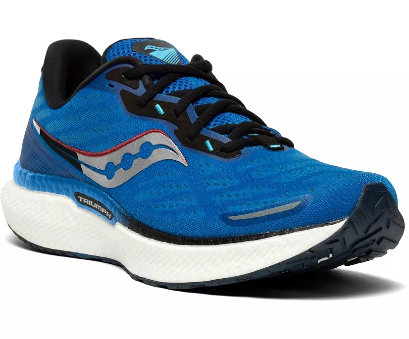 Mens Saucony Triumph 19 - Running Shoes Royal/Space