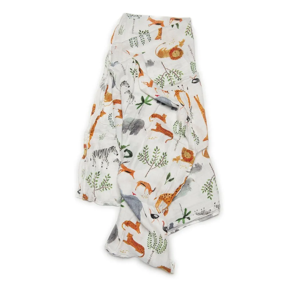 Muslin Swaddle, Safari Jungle