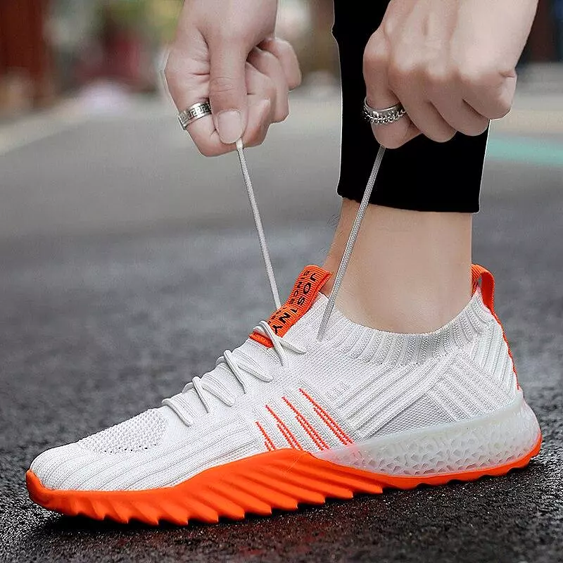 New 4D print Ultralight Men Running Shoes