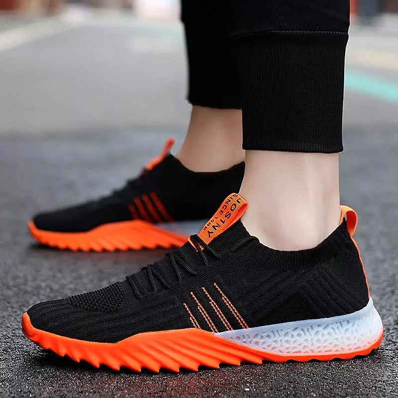 New 4D print Ultralight Men Running Shoes