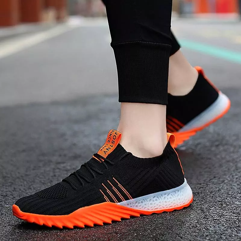 New 4D print Ultralight Men Running Shoes