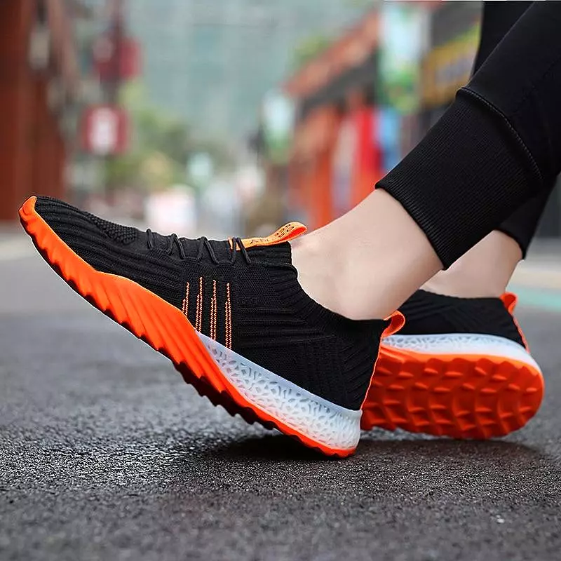 New 4D print Ultralight Men Running Shoes