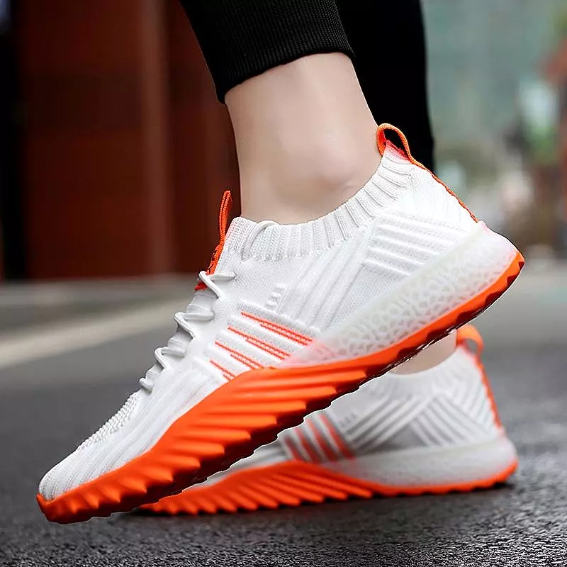 New 4D print Ultralight Men Running Shoes