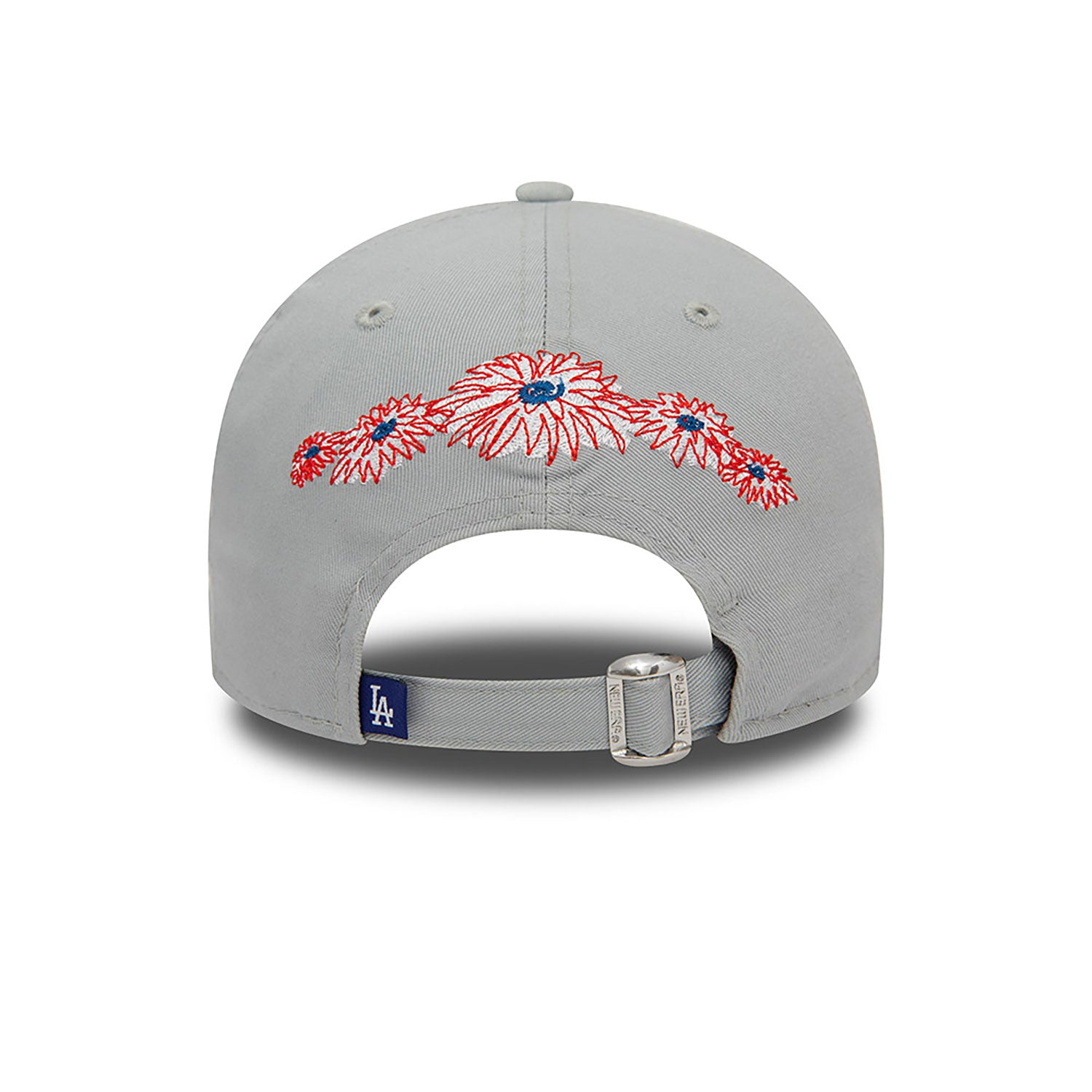 NEW ERA LA Dodgers Flower Icon Grey 9FORTY Adjustable Cap