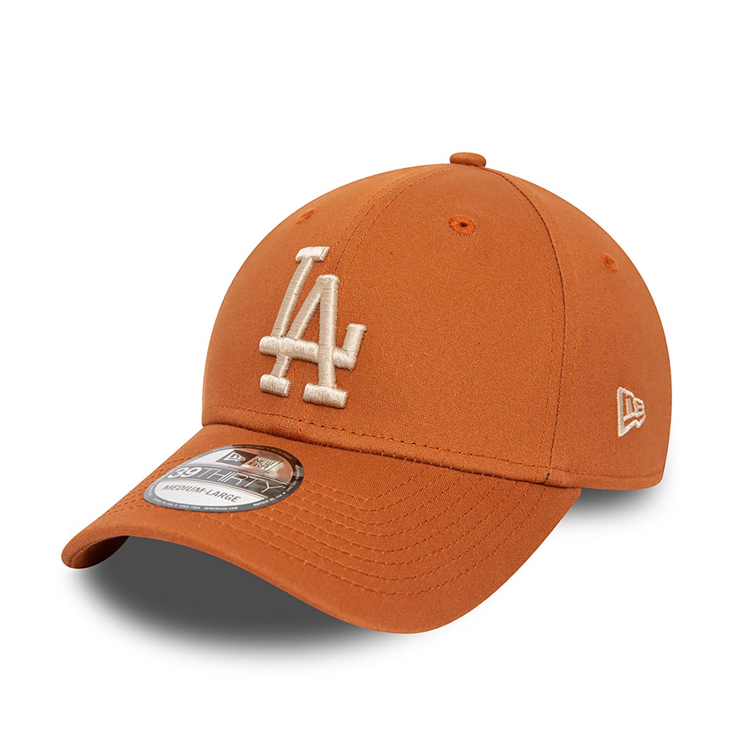 NEW ERA LA Dodgers League Essential Brown 39THIRTY Stretch Fit Cap