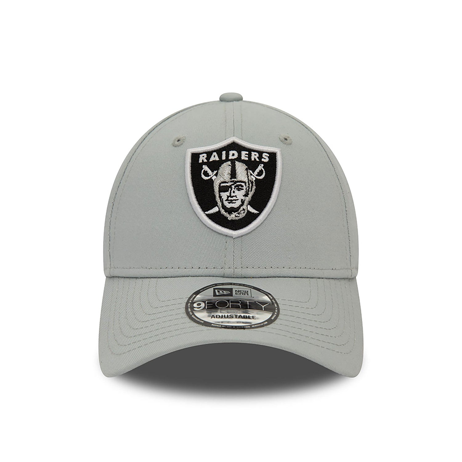 NEW ERA Las Vegas Raiders NFL Side Patch Grey 9FORTY Adjustable Cap