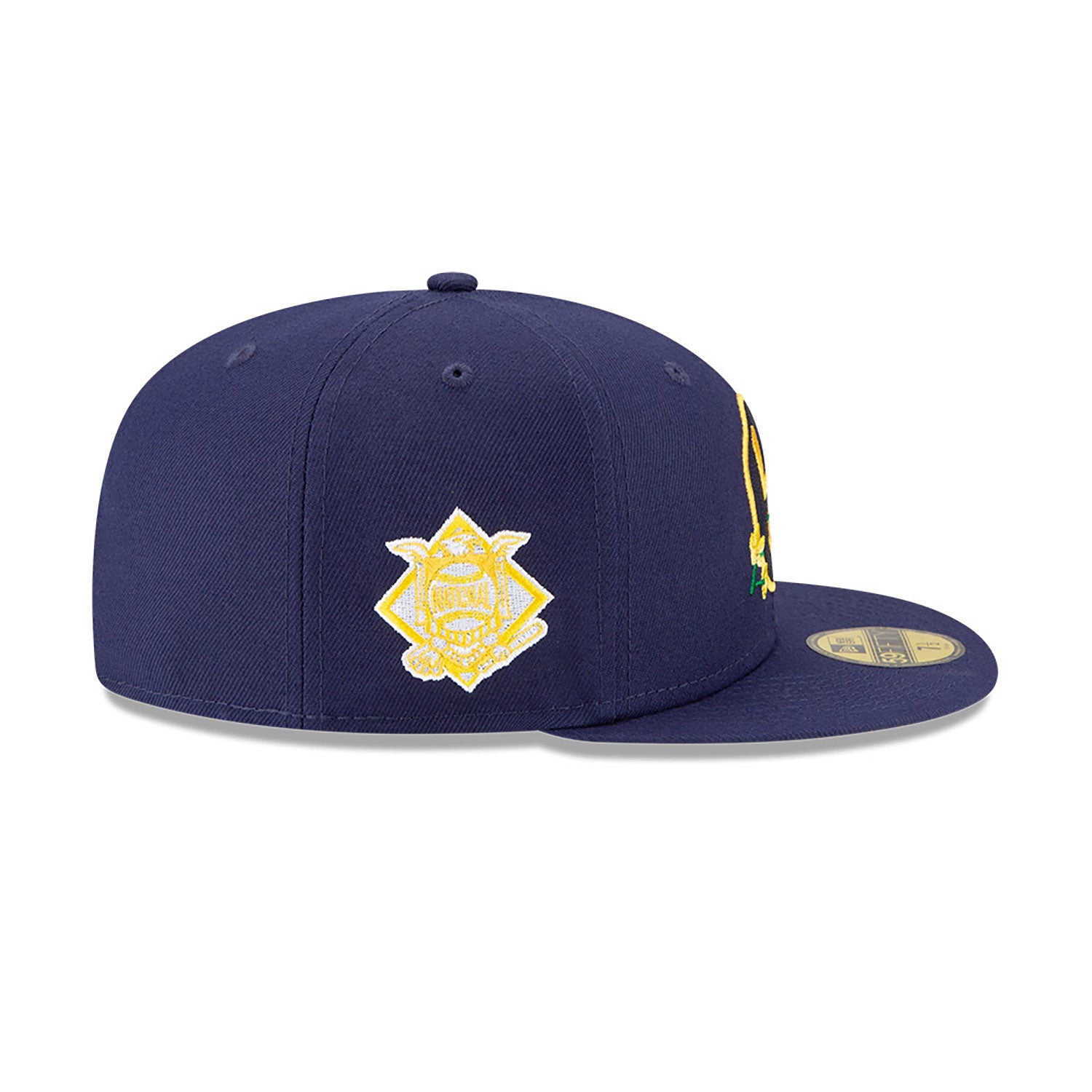 NEW ERA Milwaukee Brewers Side Patch Bloom Blue 59FIFTY Fitted Cap