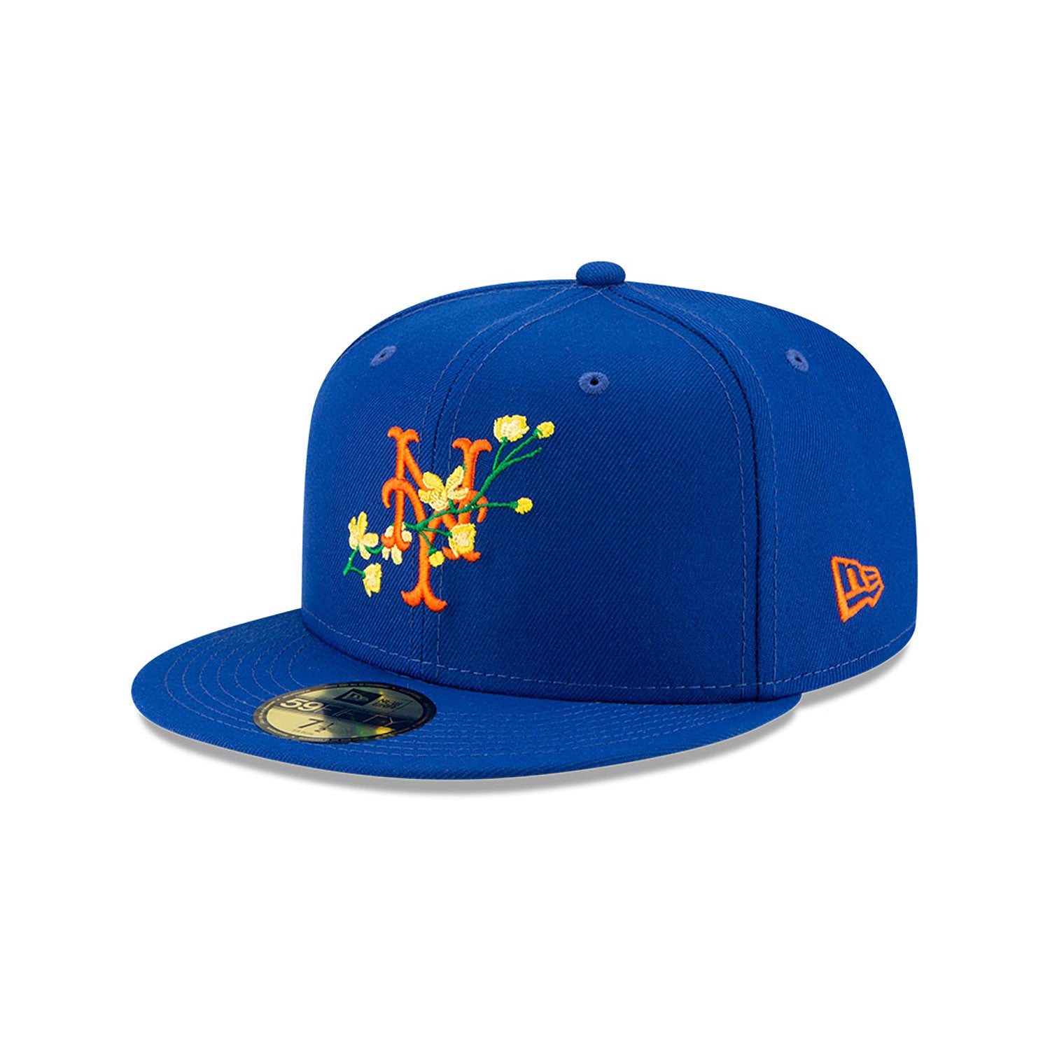 NEW ERA New York Mets Side Patch Bloom Blue 59FIFTY Fitted Cap