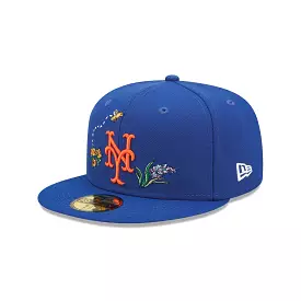 NEW ERA New York Mets Watercolour Floral Blue 59FIFTY Fitted Cap