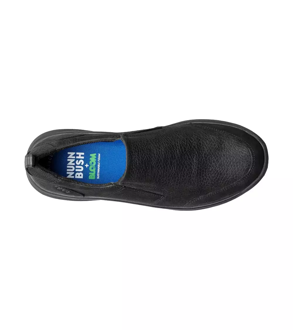 'Nunn Bush' Men's Mac Moc Toe Slip On - Black