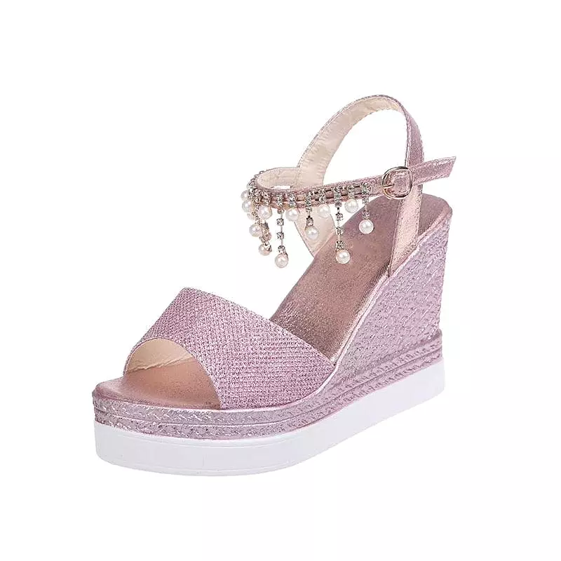 Peep Toe Summer Wedge Shoes