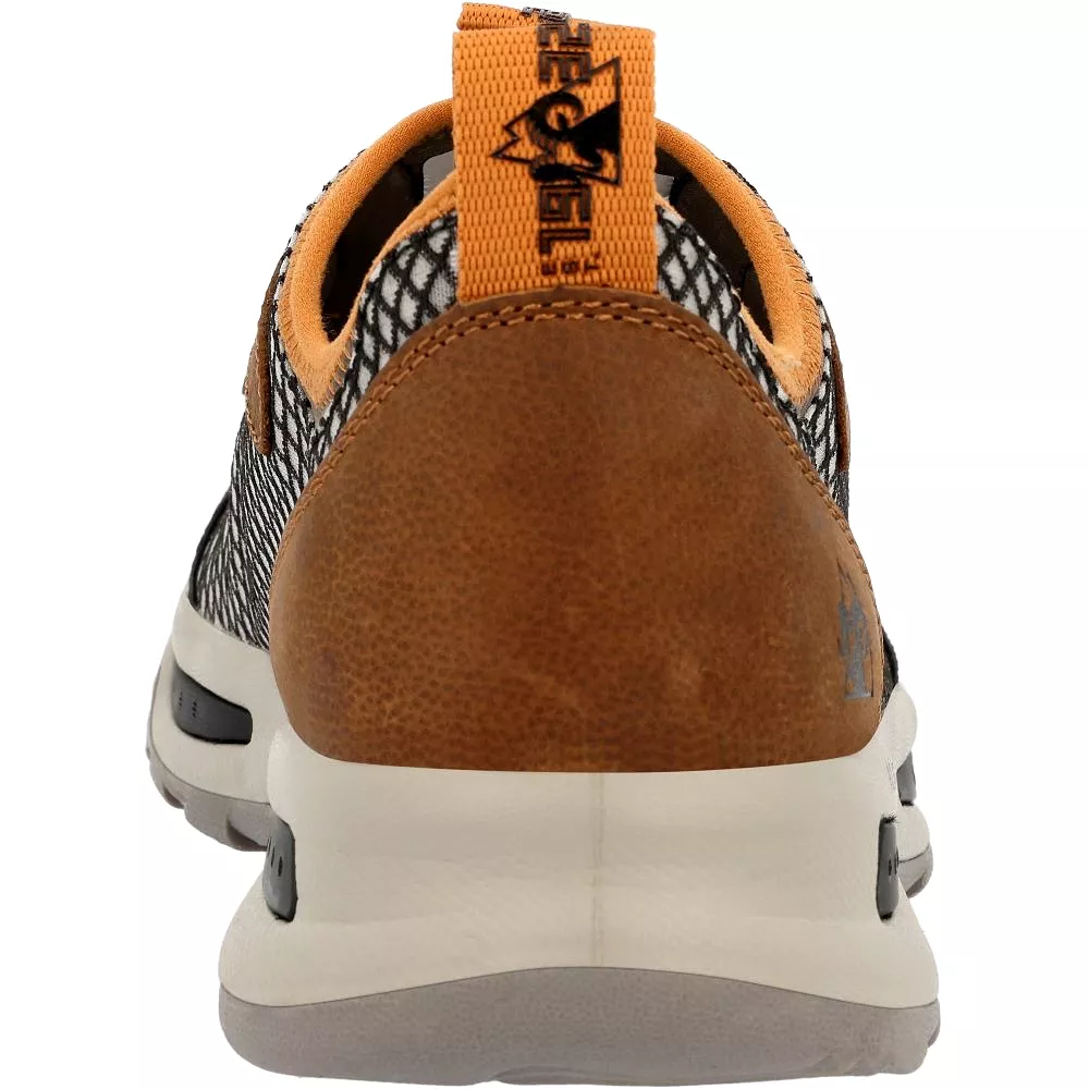 'Rocky' Men's Nowake Lifestyle Outdoor Soft Toe - Black Brown / Burnt Orange