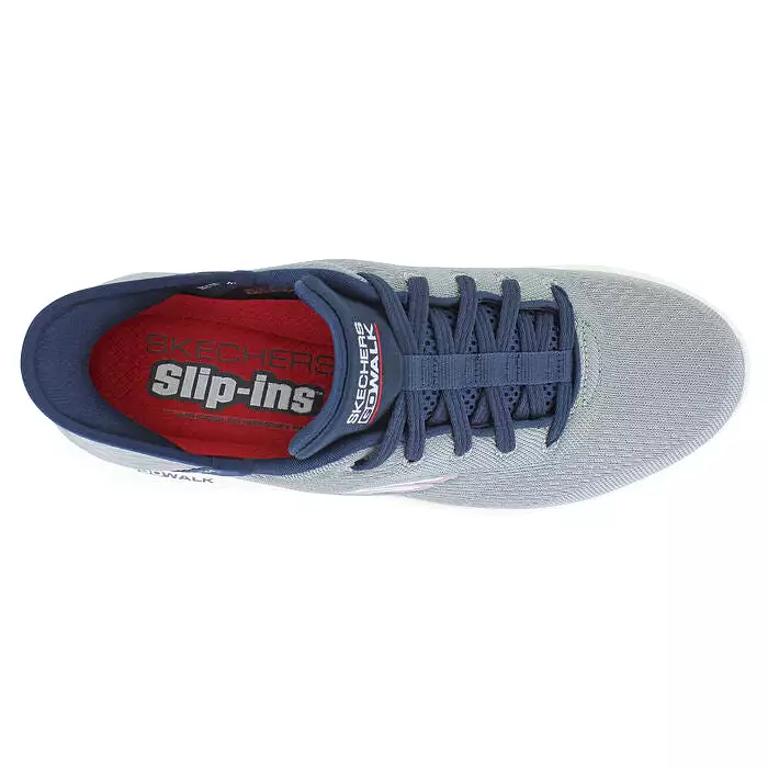 'Skechers' Men's Slip-ins: GO WALK Flex-New World - Grey / Navy