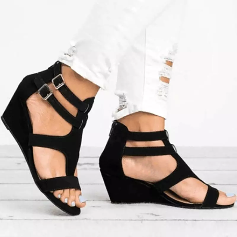 Strap Wedge Sandals