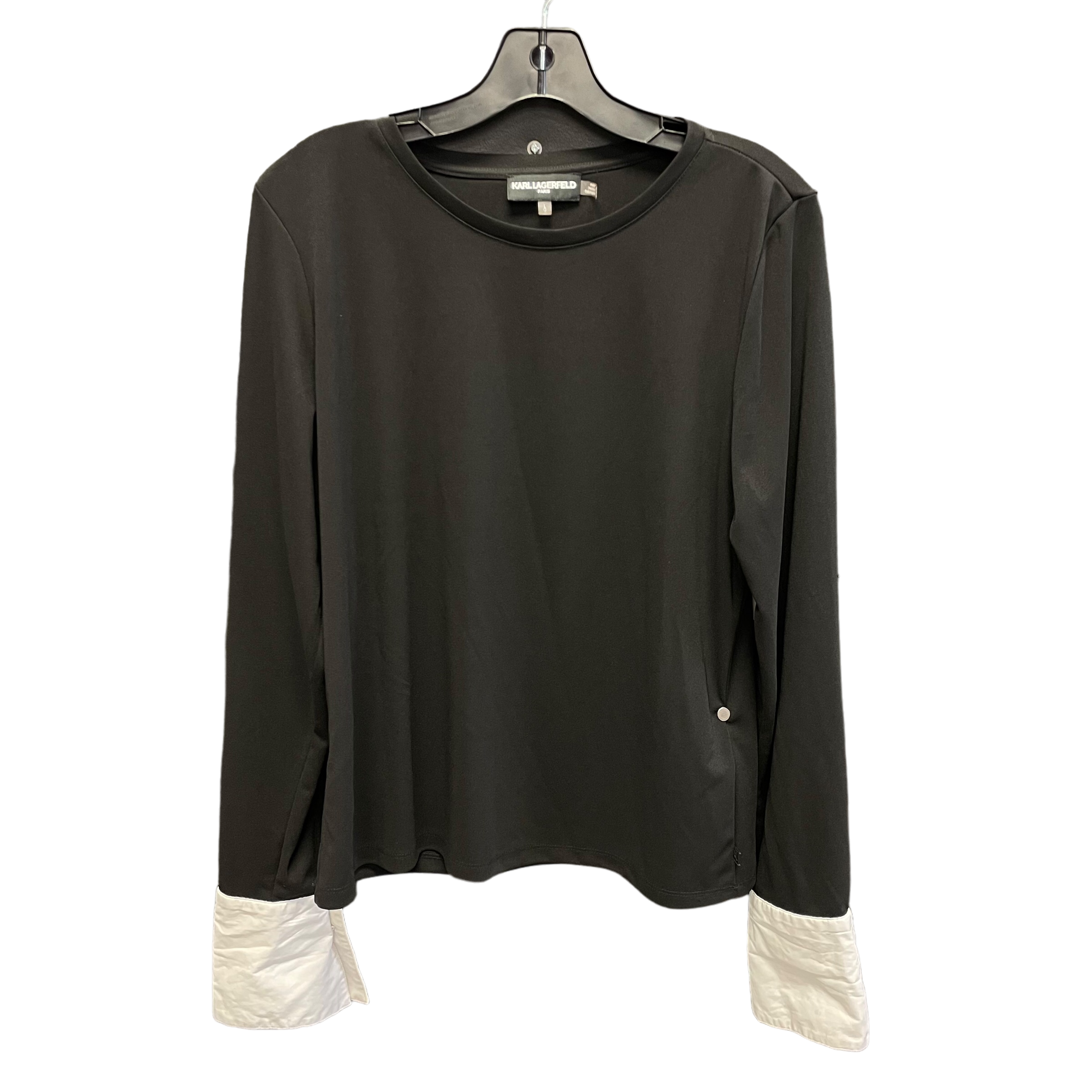 Top Long Sleeve Designer By Karl Lagerfeld  Size: L