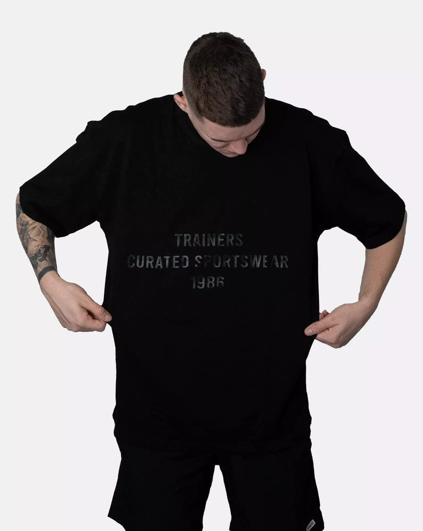 trainers oversized curated sportswear tee