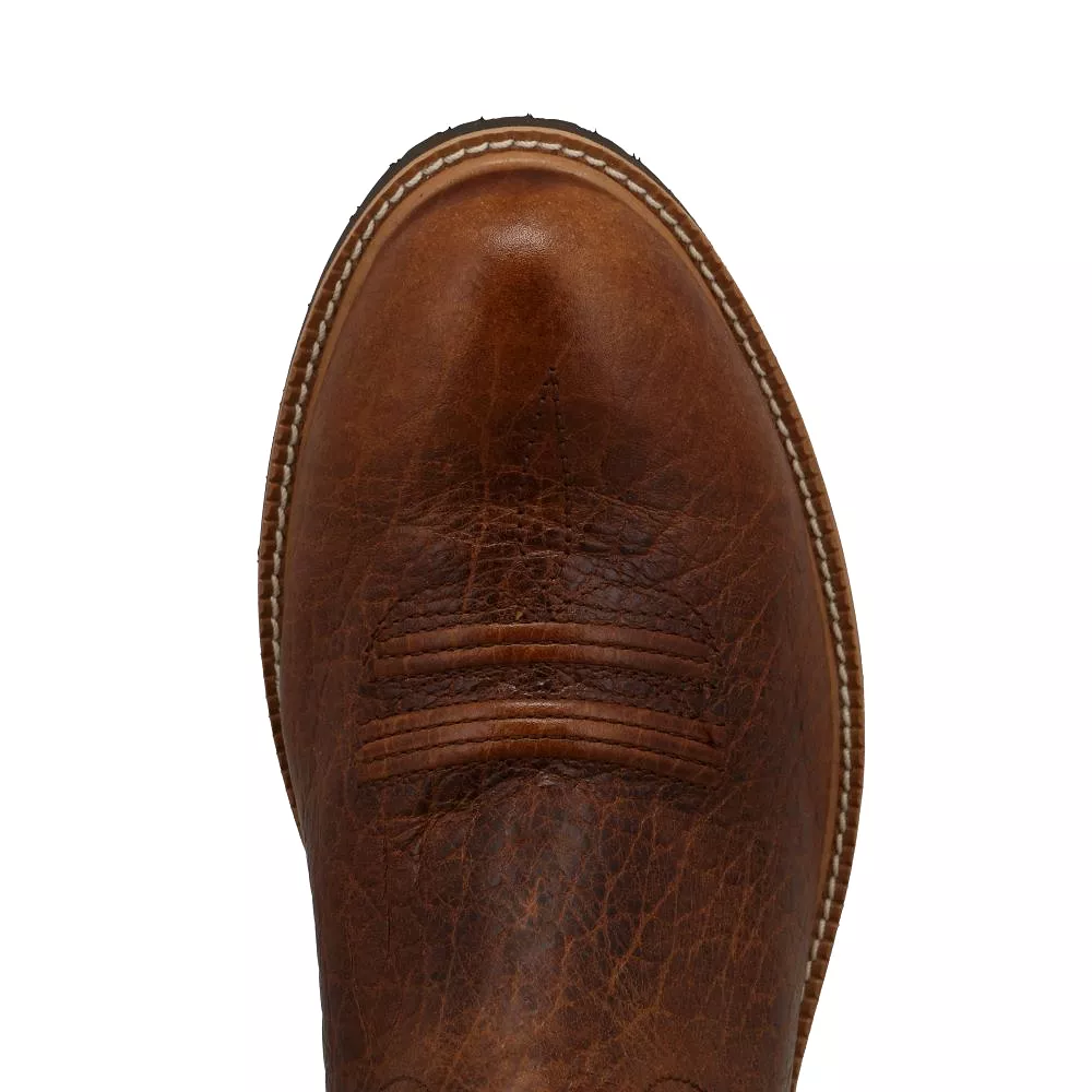 'Twisted X' Men's 12 Tech X Cellstretch Western Round Toe - Brown / Squash