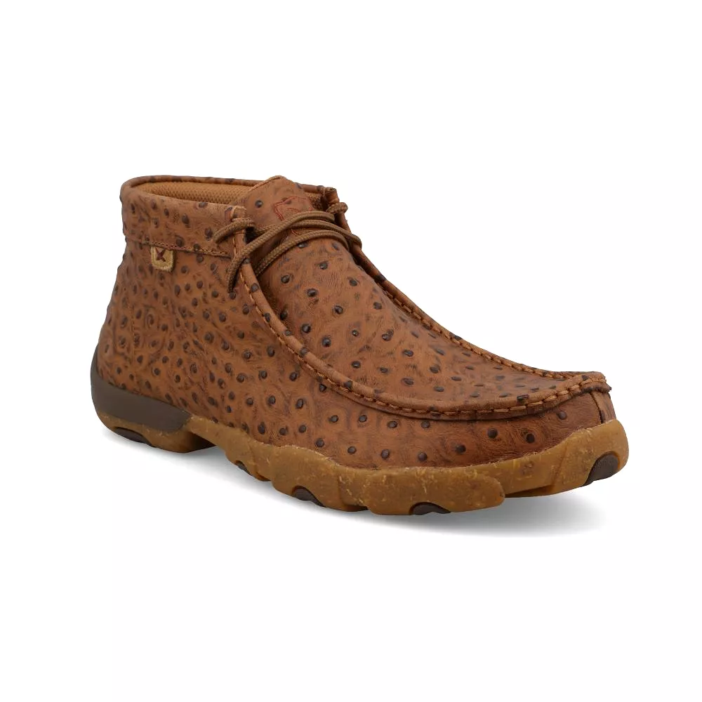 'Twisted X' Men's Chukka Driving Moc - Cognac