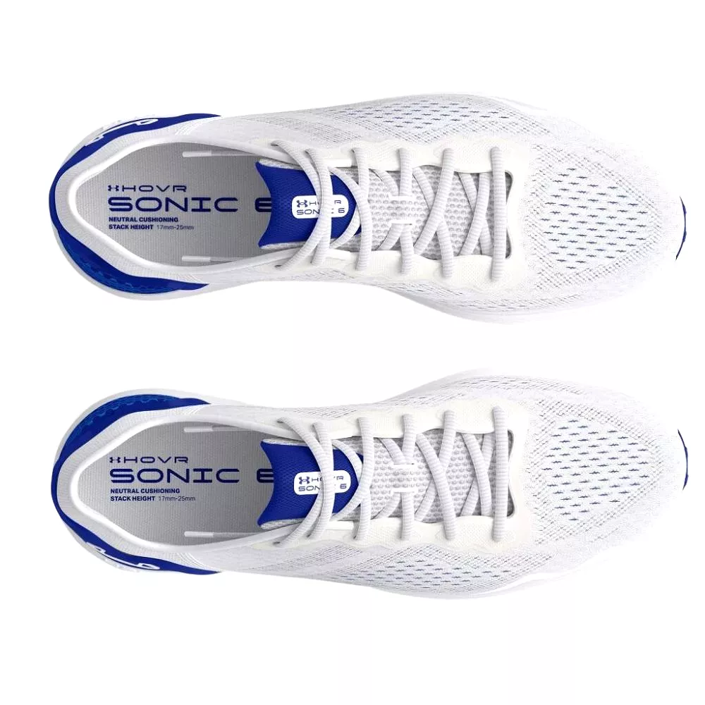 Under Armour Men's HOVR Sonic 6 Running Shoes - White/Blue