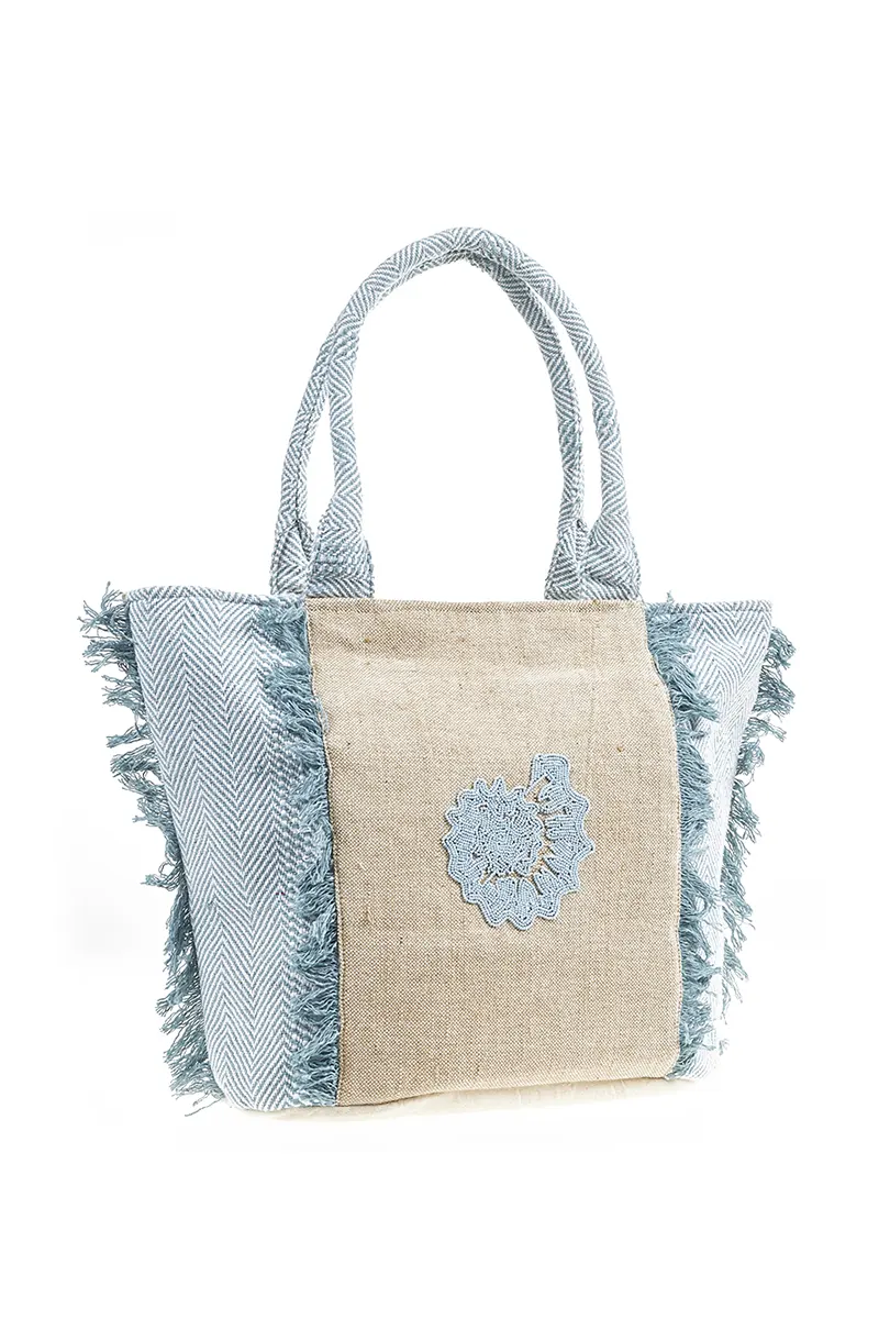 VERDE FASHION | Borsa mare tessuto